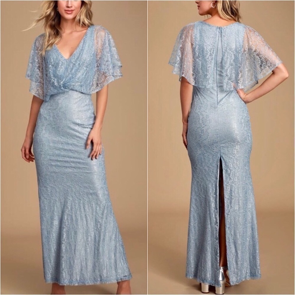 Lulu’s “Dreaming of You” Floral Lace Formal Dress